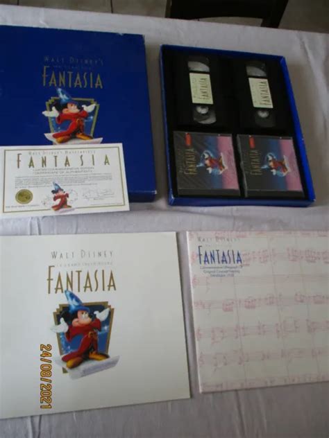 COFFRET WALT DISNEY S Masterpiece Fantasia Deluxe Edition Collector Vhs