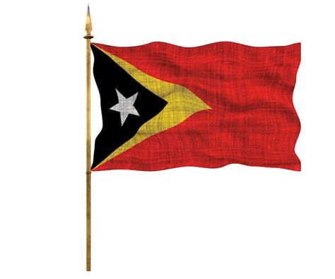bandeira nacional de timor leste fundo com bandeira o de timor leste