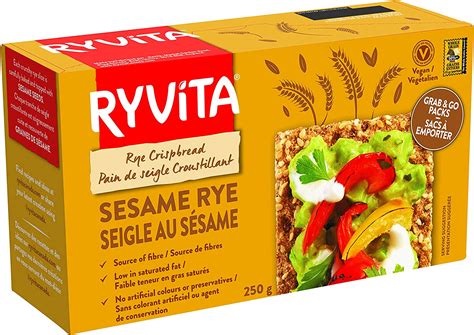 Ryvita Sesame Rye Crispbread 250g Amazonca Grocery And Gourmet Food