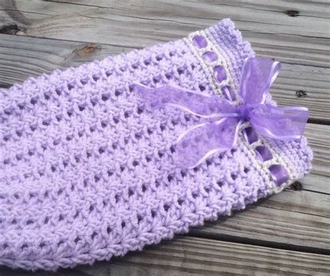 Crochet Pattern For Katrina Baby Swaddle Sack Or Cocoon Hat Etsy In