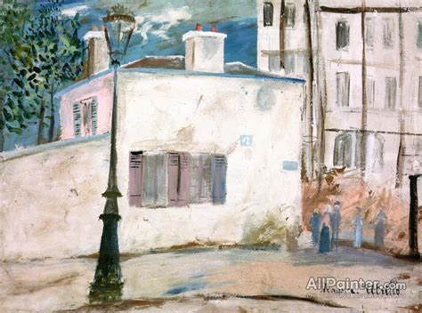 Maurice Utrillo The Home Of Berlioz Rue Du Mont Cenis In Montmartre