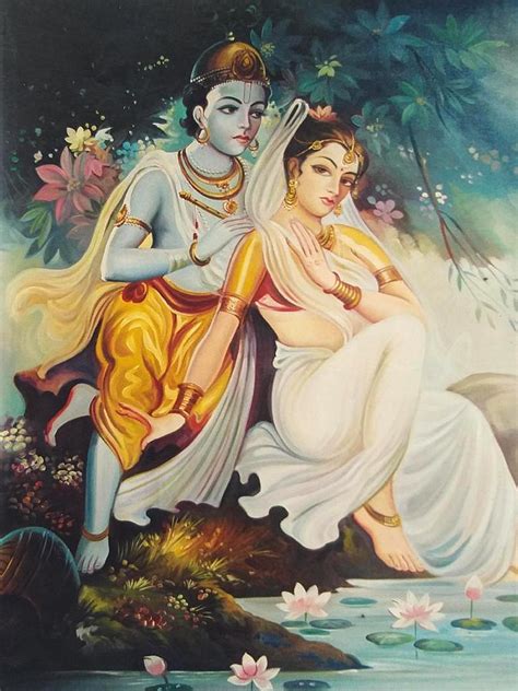 Radha Krishna Painting By Vishal Gurjar Fine Art America