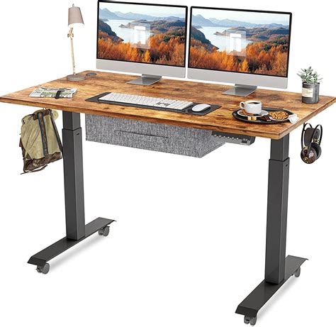 Buy Fezibo Electric Height Adjustable Standing Desk With Drawer 48 X