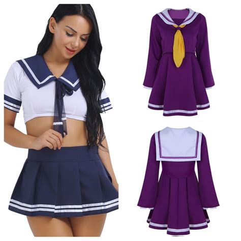 Us Cosplay Japanese School Girl Students Sailor Uniform Sexy Anime