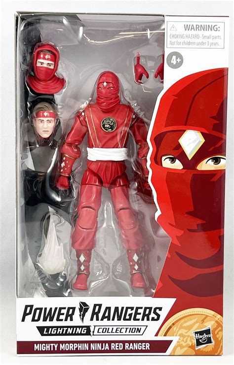 power rangers lightning collection mighty morphin ninja red ranger hasbro 6 action figure