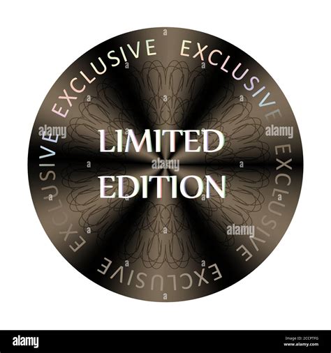 Limited Edition Round Hologram Realistic Sticker Medal Prize Sign