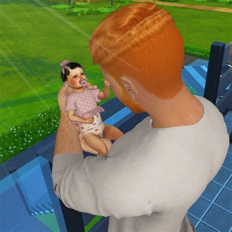 Sims 4 mods baby stuff; BABY HAIR TS2 TO TS4 by Thiago Mitchell at REDHEADSIMS ...