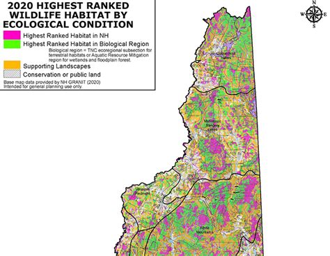 Updated Maps And Gis Data Enhance The Nh Wildlife Action Plan Nh Fish
