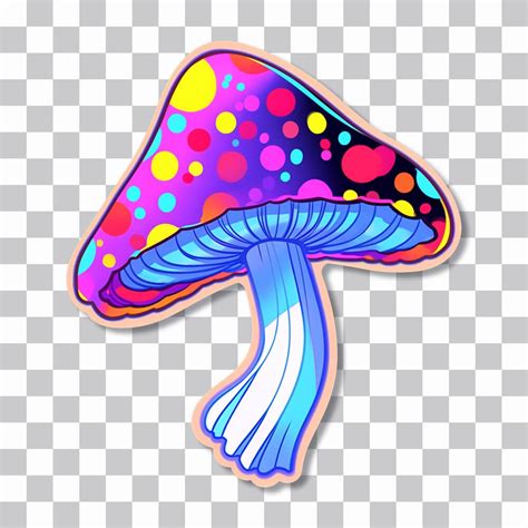 Trippy Mushroom Png Sticker Psychedelic Image Transparent