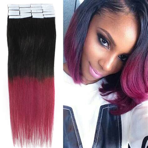 See more ideas about natural hair tips, natural hair care, natural hair styles. 18" Ombre Hair (Natural Black to Burgundy Red) Natural ...