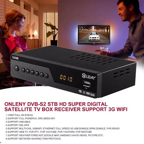 Onleny Dvb S2 Hd Media Player Set Digital Satellite Tv Box Receiver