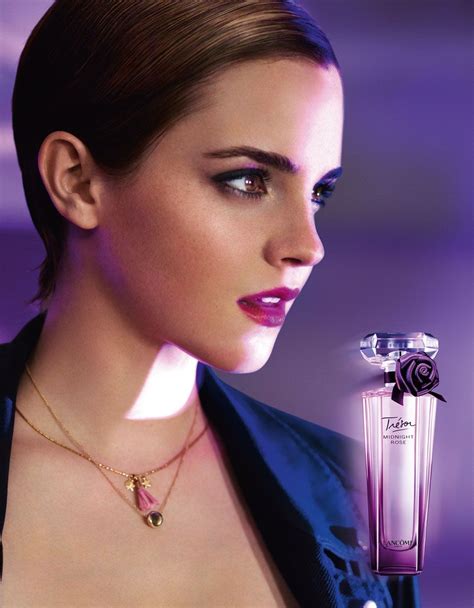 stunningly beautiful emma watson midnight rose perfume ad