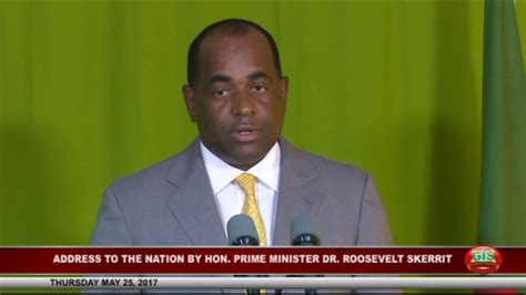 Address To The Nation By The Hon Prime Minister Dr Roosevelt Skerrit Youtube