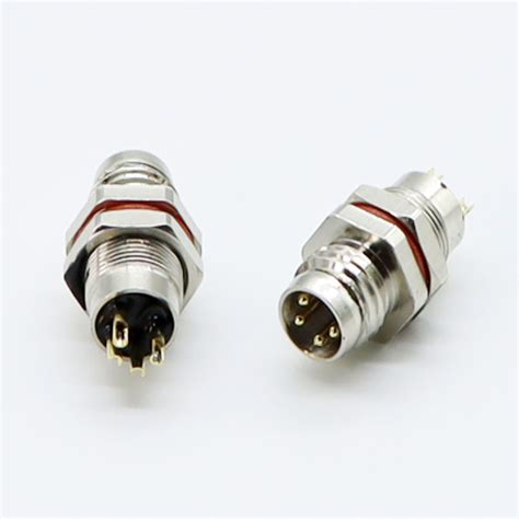 M8 Plug 4 Pin Round Connector Without Cord Socket China M8 And M8 Socke
