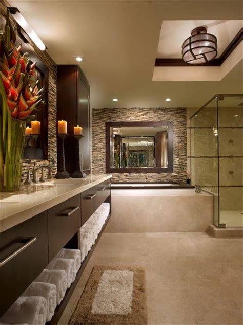 Consider contemporary bathroom decorating ideas when planning a makeover for a spacious bath. 25 Modern Luxury Bathrooms Designs - The WoW Style