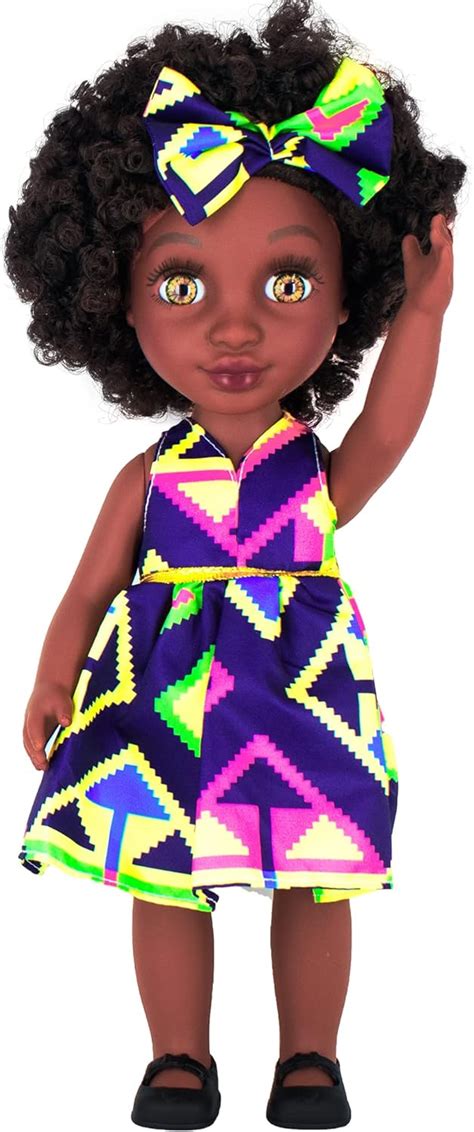 Beem Jun 14 Inch Black Doll African American Doll Full Set