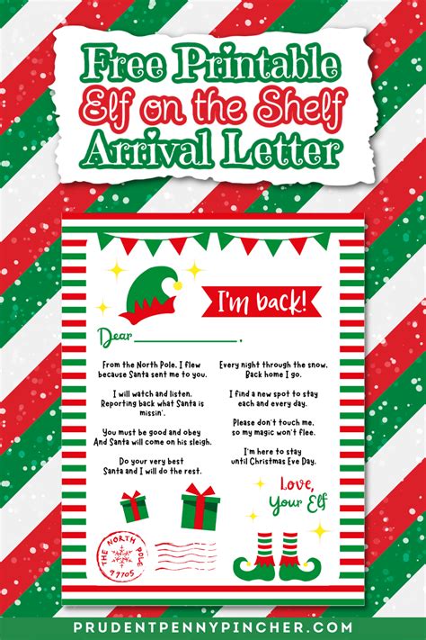 Elf On The Shelf Arrival Free Printables Printable Templates By Nora