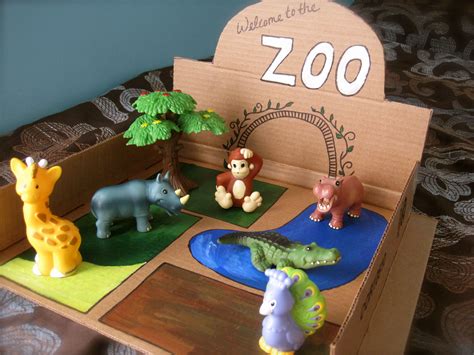 Cardboard Zoo Zoo Animal Crafts Zoo Crafts Kids Crafts Zoo