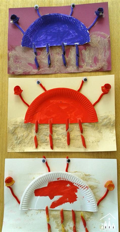 Paper Plate Crab Craft Cute Paper Plate Crab Crafty Kids At Home