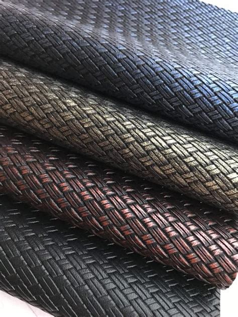 Medium Basketweave Texture Faux Leather Sheets Basketweave Etsy