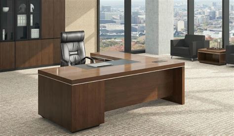 L Shape Office Table In Walnut Office Tables Online Bosss Cabin