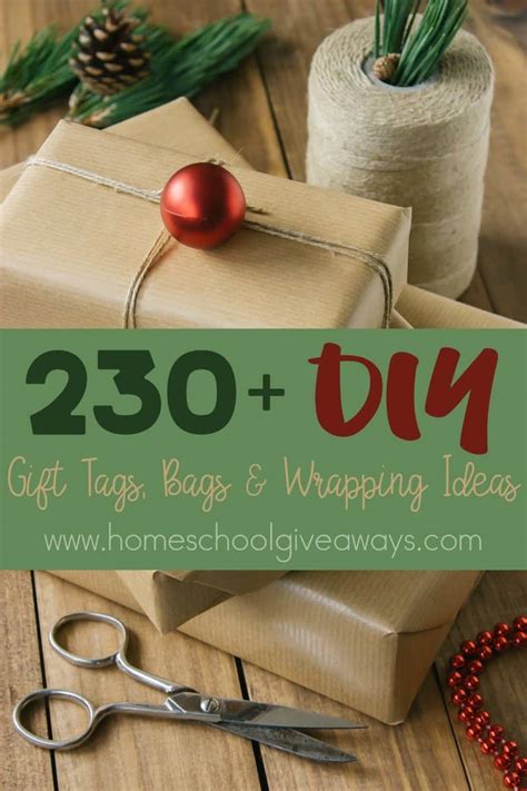 Gift wrapping ideas paper bag. 230+ DIY Gift Tags, Bags & Wrapping Ideas - Homeschool ...