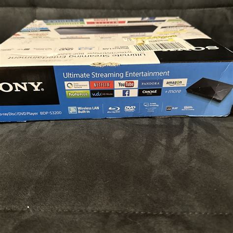 SONY BDP-S3200 Blu-ray DVD Player Ultimate Streaming Entertainment