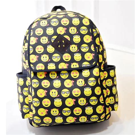 Buy Boys Girls Smiley Fangirl Emoji Backpack Funny 3d