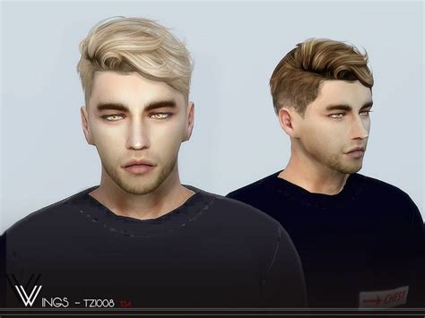 Wingssims Wings Tz1008 Sims 4 Hair Male Sims Hair Mens Hairstyles
