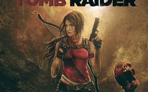 Tomb Raider, Lara Croft, Weapons, Full HD 2K Wallpaper