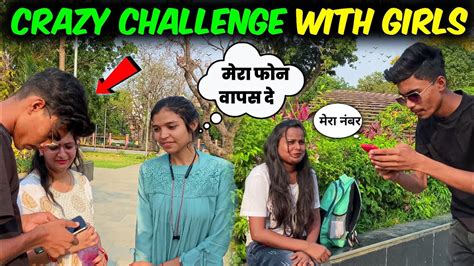 Selfie Challenge With Cute Girls Public Reaction Dance 😂 Youtube