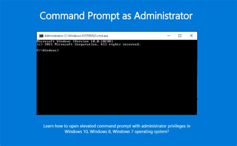 Run Command Prompt As Administrator In Windows 10 8 7