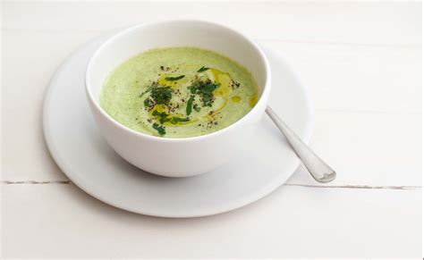 Toss the sweet potato and cauliflower with the garam rating: Cauliflower and broccoli soup with sweet potato crisps recipe | Live Better