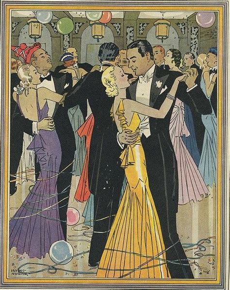 Eng4u The Great Gatsby Art Deco Illustration Vintage Happy New