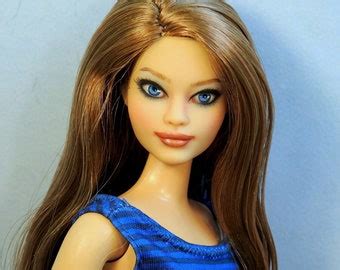 Barbie Doll Nude Repaint Reroot Jennifer Fashionista OOAK Custom One Of
