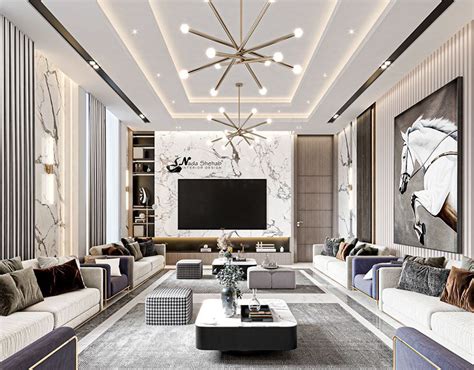 Riyadh Exclusive Lifestyle Luxury Living Room Ideas Ceiling Design