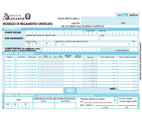 Il modello f24 è detto unificato perché con una sola operazione si possono pagare le somme dovute compensando il versamento con eventuali crediti. SCARICA AGENZIA DELLE ENTRATE MODELLO F24 SEMPLIFICATO DA