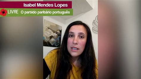 Isabel Mendes Lopes Youtube