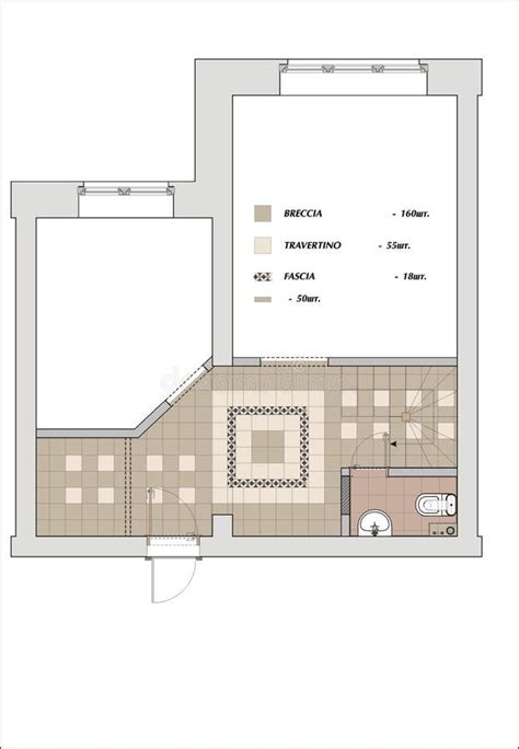 Interior Wall Layout Stock Illustration Illustration Of Bathroom