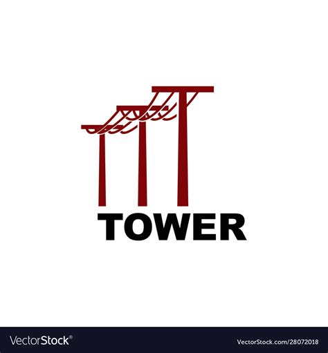 Electric Tower Symbol Royalty Free Vector Image