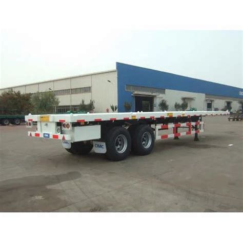 Mild Steel Foot Long Flat Bed Trailer Length 20 40 Feet At Rs 850000