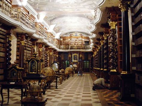 Klementinum Baroque Library In Prague Prague Library Beautiful Library