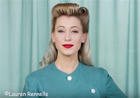 Lauren Rennells Victory Rolls Vintage Hairstyle Vintage Hairstyles