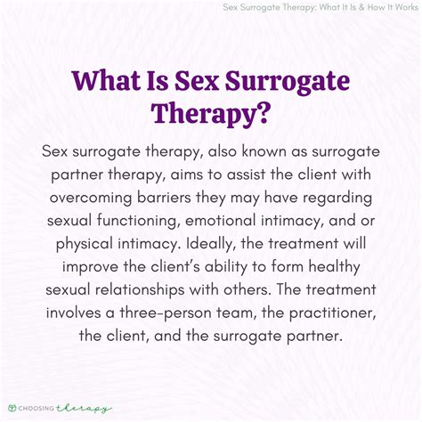 What Is Sexual Surrogate Therapy