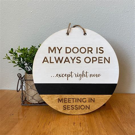 This Is A Double Sided Sign This Beautiful Office Door Sign Is A