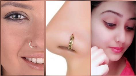Elegant And Stylish Women Hoop Nose Rings Very Fancy Hoop Nose Ring Design Youtube