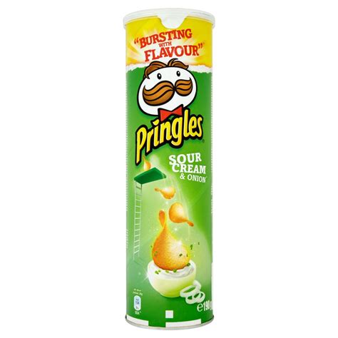 Pringles Sour Cream And Onion 190g Approved Food