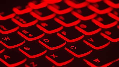 Hd Wallpaper Keyboard Background Red And Black Back Lit Computer