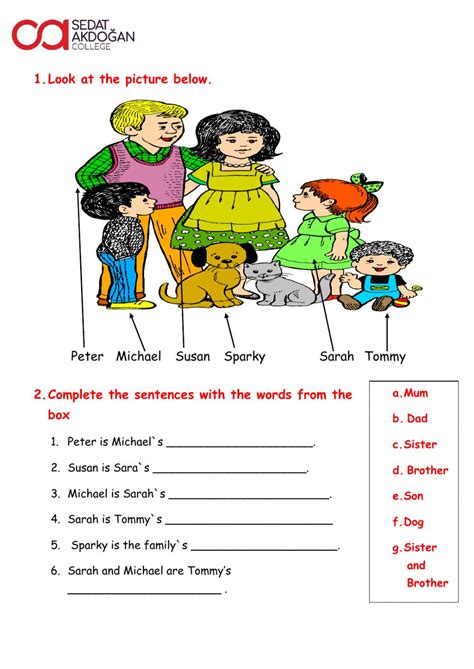 There is a different image on each of the 26 half pages that is a common summer item. Family members online exercise for grade 1
