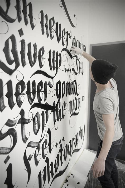 Calligraphy On The Wall On Behance